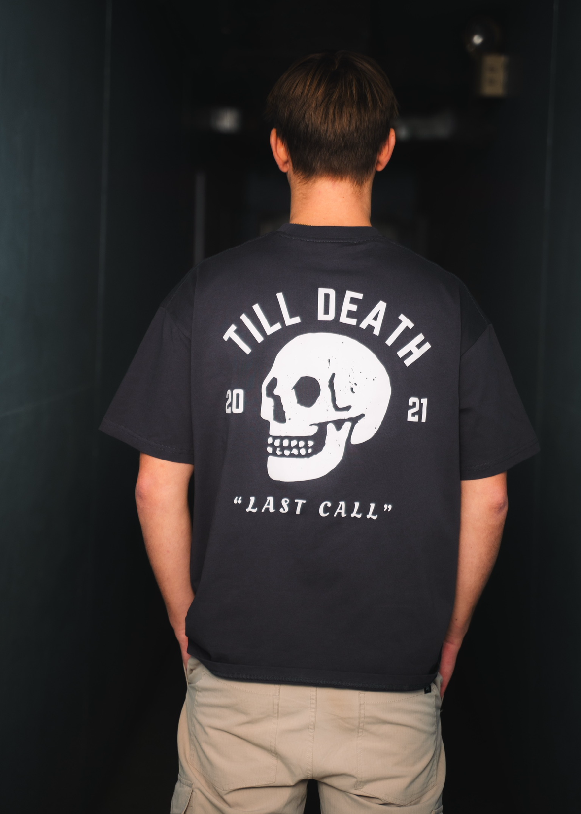 Grey "Last Call" Tee