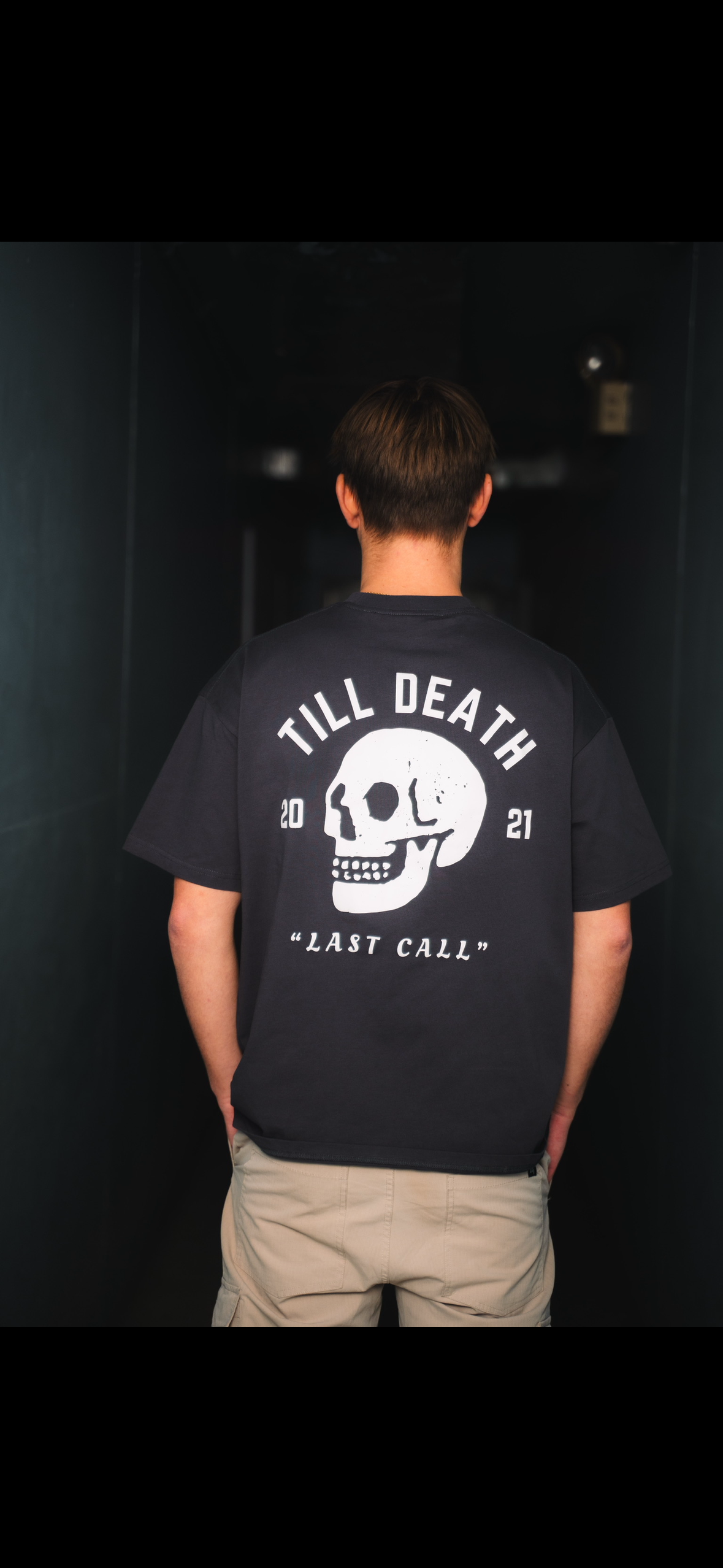 Grey "Last Call" Tee