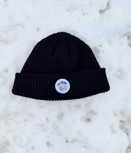 Till Death Ribbed Knit Beanie