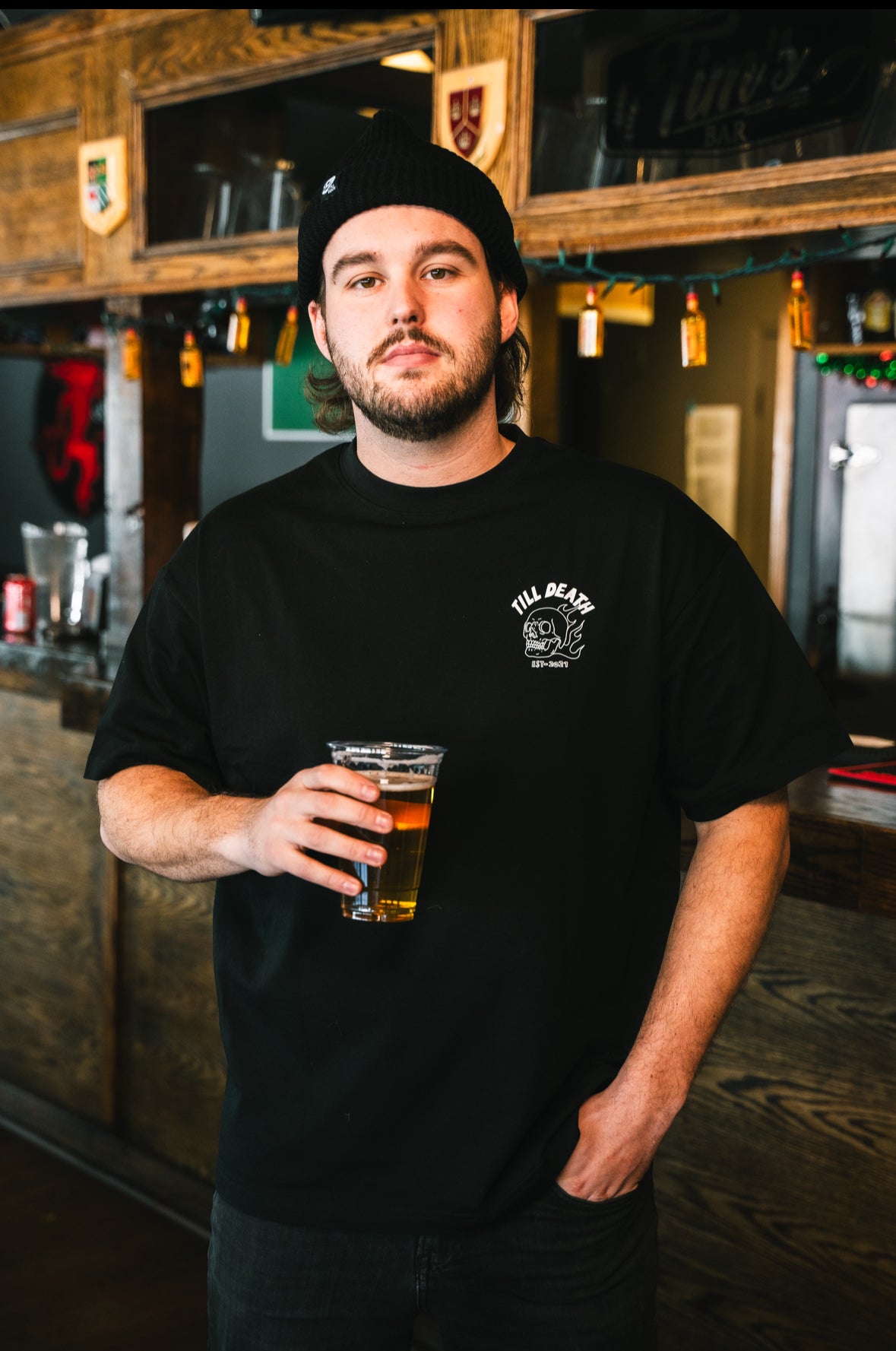 Black Double Sided Skull Shirt
