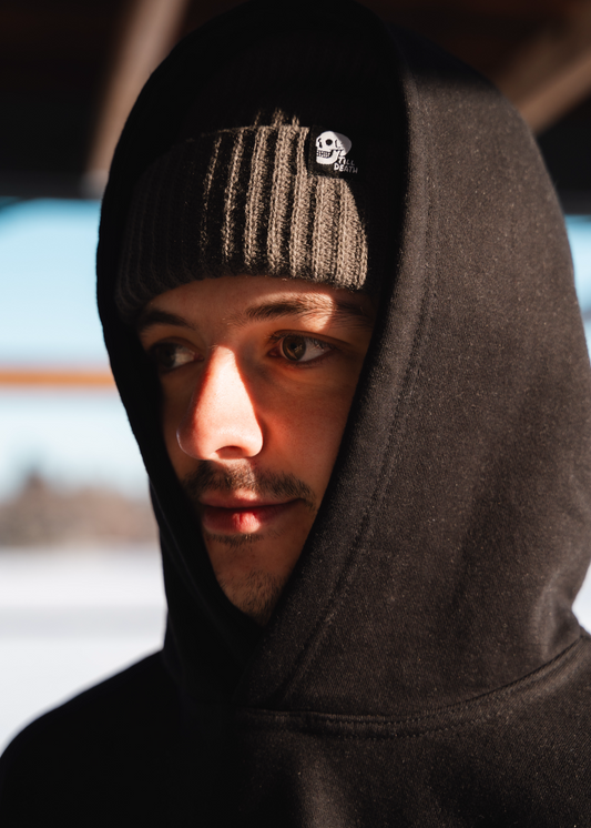 Grey Skull Beanie