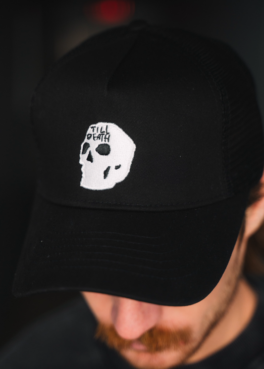 Till Death Skull Trucker Hat